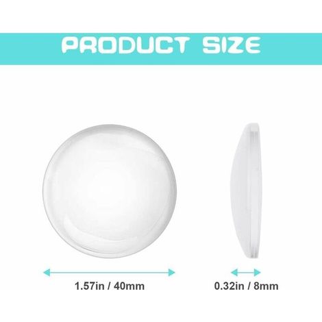 Wandmontierter Türstopper, 6 Stück selbstklebende Silikon-Türstopper, massiver Türstopper für Schrank-, Küchen-, Badezimmer- und Bürotüren. (1/5)