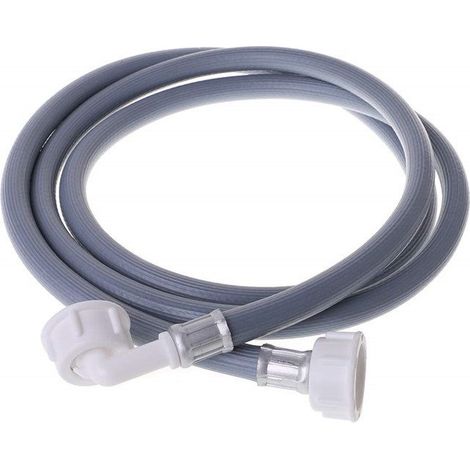 Tuyau d'arrivée d'eau pour lave-linge et lave-vaisselle de 3 m, raccords droits et coudés, diamètre 1/2 pouce (1/5)