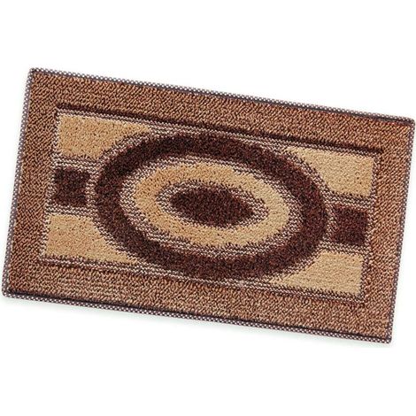 Paillasson Absorbant Doux et Antidérapant Rectangulaire Marron - 40x70 cm