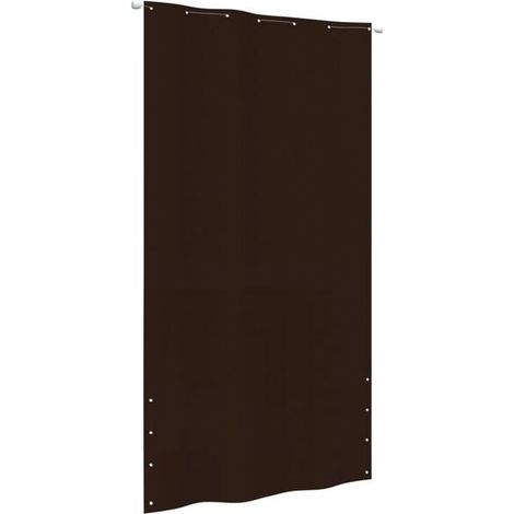 Paravent de balcon marron, 140 x 240 cm, tissu Oxford (1/5)