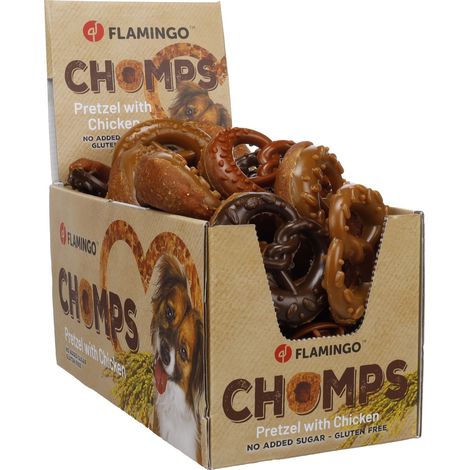 Friandises en lot pour chien bretzel avec poulet (1/3)