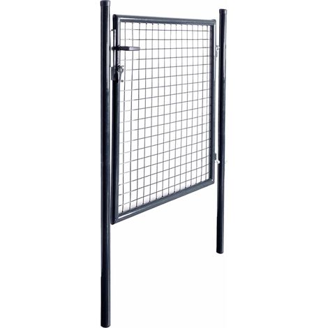 Maison Exclusive - Maschen-Gartentor verzinkter Stahl 100 x 100 c