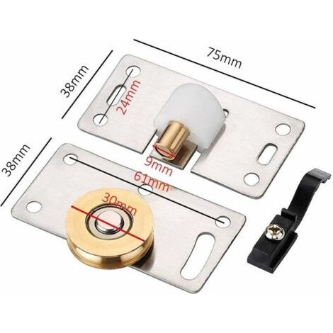 Poulies en laiton, roues en laiton et acier inoxydable, 1 pièce, 2 pièces (1/3)