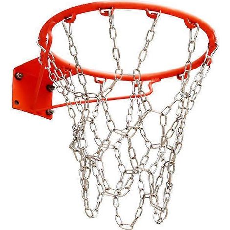 Filet de basket-ball à chaînes, filet de remplacement pour panier de basket-ball, filet de basket-ball en métal, panier de basket-ball, filet de basket-ball robuste (1/5)