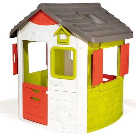 Cabane de jardin pour enfant Neo Jura Lodge – Dimensions 115 x 123 x 132 cm – Plastique traité anti-UV – Fabriqué en France – Smoby (1/5)