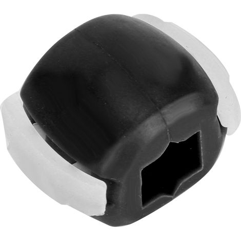 Balle de fitness en silicone pour le visage, idéale pour sculpter les muscles, raffermir la mâchoire et le cou - Noire (1/5)