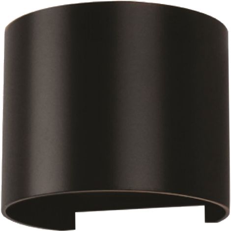 Doppelte Led COB 6W IP65 runde Wandlampe schwarz V-TAC VT-756 4000K (1/4)