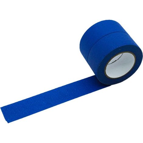 Ruban de Masquage Bleu Ruban Adhésif de Peinture et de Décoration pour Étiquettes, Peinture au Pistolet, Peintres, Activités Artisanales 2 Rouleaux 25mm × 13m (1/5)