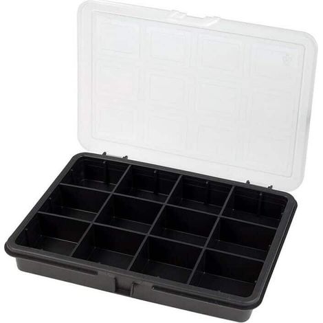 VALIGETTA CONTENITORE 12 SCOMPARTI PORTA MINUTERIA UTENSILI 18x13x3,2 cm 201
