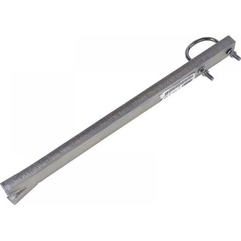 Soporte pared empotrable U reforzado 500mm zincado RPR (1/2)
