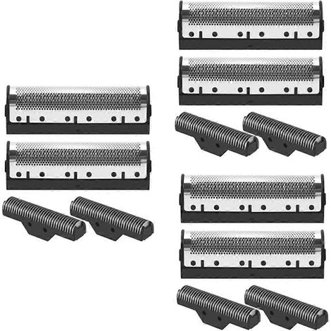 Lot de 3 lames de tondeuse pour rasoir électrique Kemei KM-1102, couleur argent. (1/5)