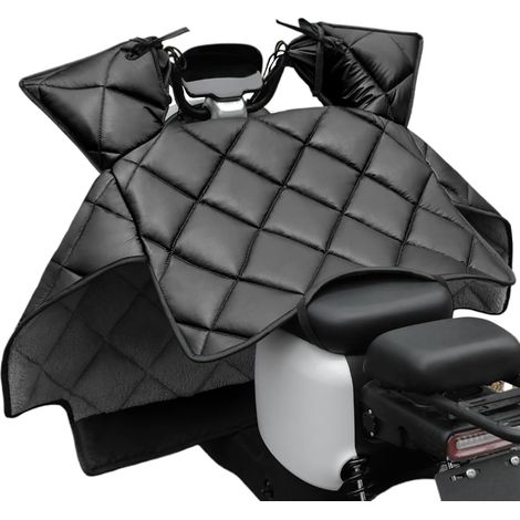 Protège - Jambe Moto Hiver - Protecteur Confortable en Cuir PU - Genou et (1/5)