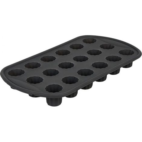 Moule à 18 mini cannelés en silicone gris - HORNO