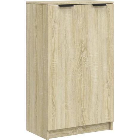 Shoe Cabinet Sonoma Oak 59x35x100.5 cm Engineered Wood vidaXL