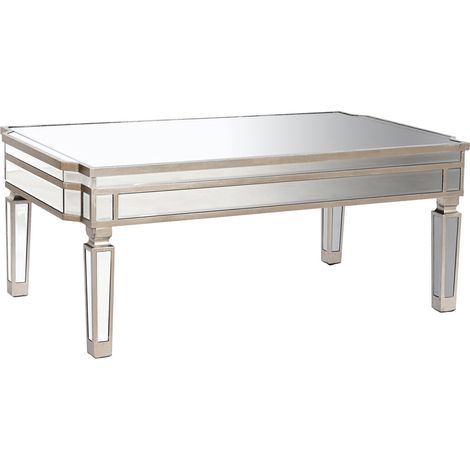 Mesa Centro Espejo Mdf 108X61X44 Plateado (1/4)