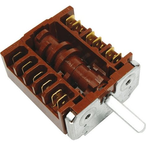 Commutateur plaque electrique 6+0 positions d'origine (C00013413) Four, cuisinière AEG, ALLIANCE, ARDEM, ARISTON, ARISTON HOTPOINT, ARTHUR MARTIN, ARTHUR MARTIN ELECTROLUX, AVEA, AYA, BAUKNECHT, BEKO, (1/4)