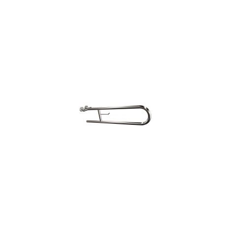 Soporte semicircular basculante de 75 cm con soporte para papel