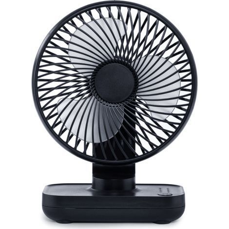 Mini ventilador de escritorio, pequeño ventilador USB silencioso, batería recargable de 4000 mAh, 4 velocidades, ventilador de mesa portátil para el hogar, la oficina y los viajes. (1/5)