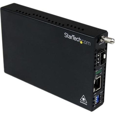 StarTech.com Convertisseur RJ45 Gigabit Ethernet sur Fibre Optique avec SFP Ouvert - 1000Mbps - 1250 Mbit/s - 1000Base-T - 1000Base-LX,1000Base-SX - IEEE 802.3,IEEE 802.3ab,IEEE 802.3u,IEEE 802.3z - G
