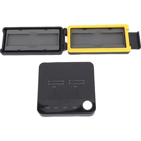 Duplicateur de disque dur M.2 Serial ATA vers NVMe, station d'accueil avec double boîtier SSD, prise en charge du clonage hors ligne UASP et TRIM (1/5)
