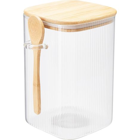 Récipient en verre pour produits en vrac avec couvercle et joint, 1,15 l (1/2)