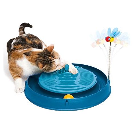Cat-it CATIT Spielkreislauf 3 in 1 blau interaktives Spielzeug