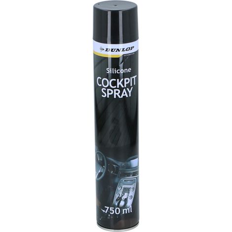 DUNLOP Spray Cockpit 750ml Neutre – Nettoyant & Protecteur Intérieur Auto, Parfum Neutre Longue Durée, Entretien Tableau de Bord