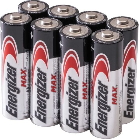 Energizer Max AA Battery Pack – 4+4 Count, Stilo Style, Model E303330401