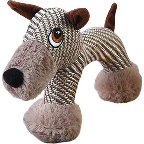 Jouet en peluche interactif et résistant avec couineur pour chat et chien - Idéal pour l'éducation, le renforcement des liens et les jeux de balle en extérieur avec vos amis à quatre pattes (1/5)