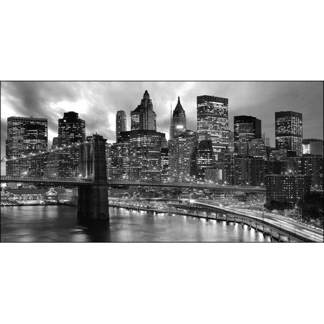 Lupia - Quadro su tela canvas DEEP 100X180 MANHATTAN BLACK (1/3)