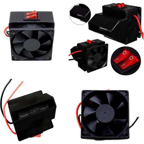 Jeffergarden Ventilateur de chauffage de voiture 12-24 V 300 W, dégivreur de pare-brise, désembueur chauffant pour véhicules, camping-cars, SUV (1/5)