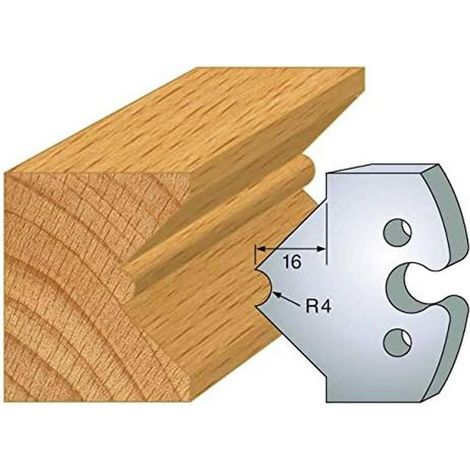 Jeu de 2 Fers Profilés Acier HT 50 x 5,5 mm - N°212 Mouchette de 8 mm - Outil de menuiserie - Diamwood