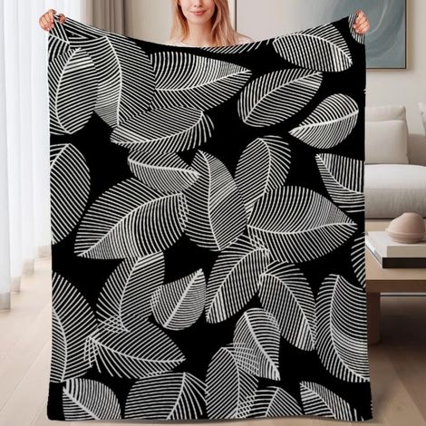 Couverture de lit en polaire, couverture de luxe douce en microfibre printemps-été, décoration intérieure, excellent cadeau pour femmes hommes, 6080 pouces (1/4)
