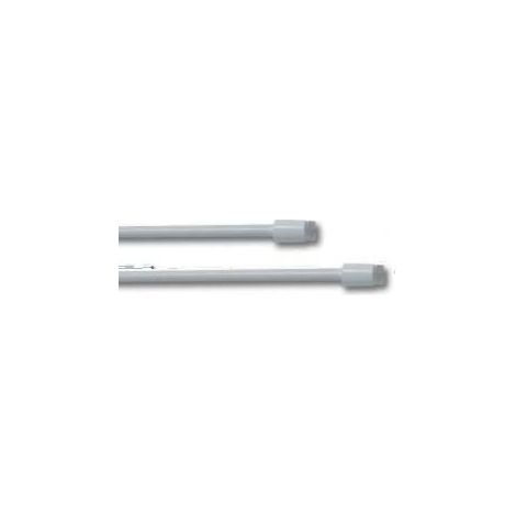 Coppia Bacchette Bastoni tende con ventose 205 - 60 cm x 7 mm bianco (1/2)