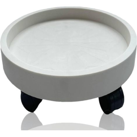 Caddie à Plantes avec Roues, Plateau à Plantes, Chariot à Plantes Rond, Déménageur De Pot De Fleur, Jardinière Roulante D'intérieur, Chariot sur Roues(20 Toughened Wheel Rest) (1/5)