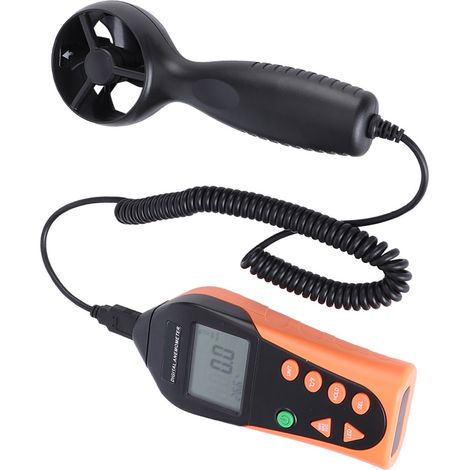 Anémomètre numérique 816B portable, capteur de vitesse du vent, instrument de mesure avec écran LCD rétroéclairé (1/5)