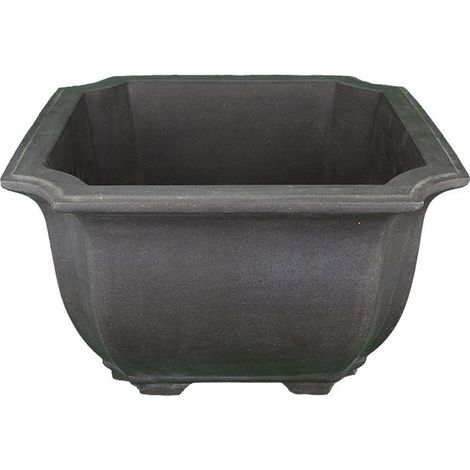 Vaso per bonsai quadrato in gres 31,5x31,5x19,5 cm - 2937b