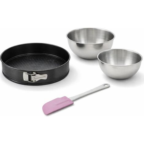 Set de 4 ustensiles de pâtisserie moule à manqué bol et spatule Black metallic Black mettallic Zenker Black mettallic (1/5)