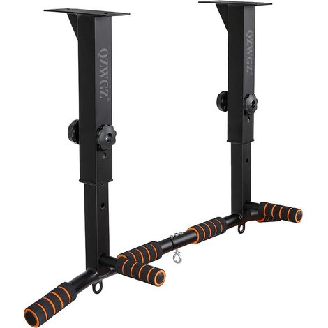 Barre de traction réglable en hauteur, barre de traction robuste, support de poutre, barre de traction, support de plafond, appareil d’entraînement de force pour la maison, salle de sport (1/5)