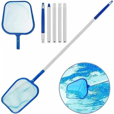 Pool Skimmer, Leaf Cleaning Kit, Pool Net with 160cm Telescopic Pole, Fine Mesh Pool Skimmer Net for Hot Tub, Swimming Pool, Spa, Garden Pond (1/4)
