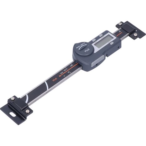 Pied à coulisse horizontal IP54 avec écran LCD et lecture numérique, outil de mesure linéaire avec fonction de mise à zéro et de maintien des données, 0-100 mm / 0,0-3,9 pouces. (1/5)