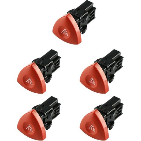 5x Warnblinker-Notlichtschalter für Renault Master, Laguna, Espace, Trafic und Vauxhall Vivaro 8200442724 (1/5)