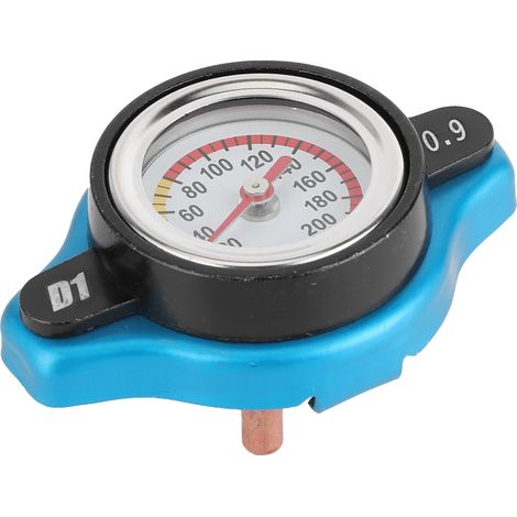 Bouchon de radiateur thermostatique universel, couvercle de réservoir d'eau étanche avec indicateur de température, petite tête 0,9 bar (1/5)