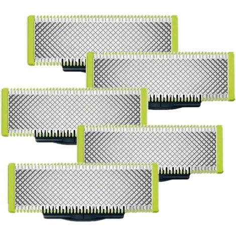 Lames de rechange pour rasoirs/tondeuses électriques, compatibles avec OneBlade, pour tailler, coiffer et raser, paquet de 5.