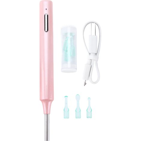 Endoscope Auriculaire WiFi Z10 HD Caméra Sans Fil Étanche pour Cire d'Oreille Rose (1/5)