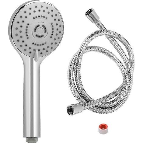 Pommeau de douche à main pressurisé G1/2 po à 3 fonctions avec flexible pour salle de bain (1/5)