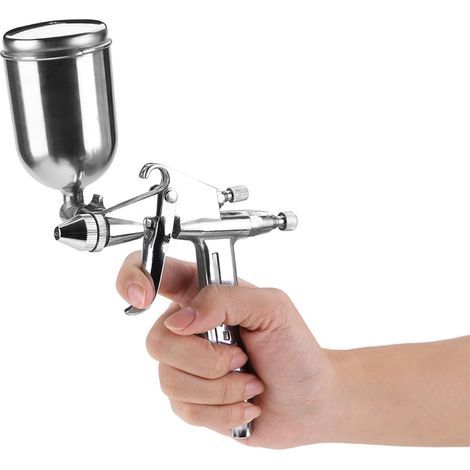 Pistolet Pulvérisateur K3, Pulvérisateur de Peinture à Buse Kit Aérographe amélioré Pistolet Aérographe Portable pour Décoration de Gâteau Maquillage Art Craft Nail Design Modèle (1/5)