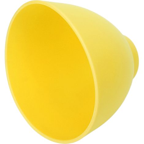 Bol mélangeur en silicone réutilisable et résistant à la chaleur pour masques faciaux, plâtre, peinture, 15 x 15 x 11 cm, jaune (1/5)