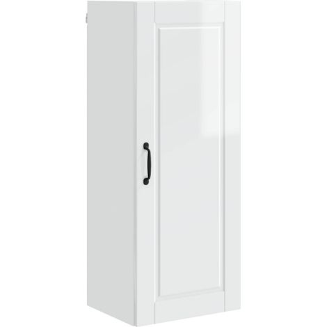 Maison Exclusive - Armadietto a muro PORTO Bianco Lucido 40 x 31 x 100 cm