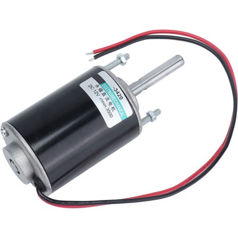 Moteur DC 12V 3500 tours/min, rotation bidirectionnelle, arbre de 43mm avec roulement, pour applications haute vitesse